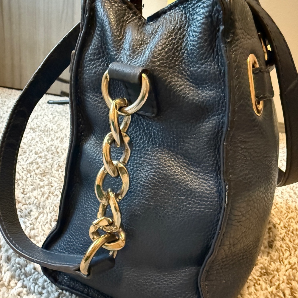COPY - Royal Blue Micheal Kors Leather Handbag - Picture 5 of 14